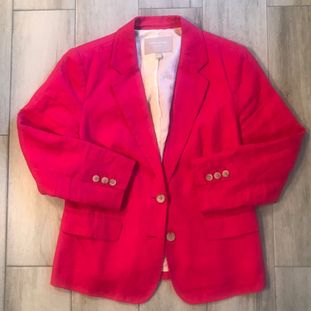 Banana Republic Blazer Bright Pink Size 8